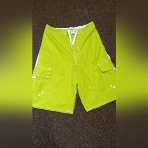Men's Lime Green Swim Trunks